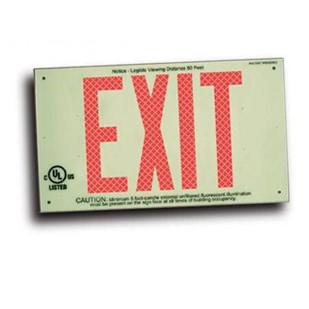Accuform ULTRAGLOW SAFETY SIGN EXIT PLW275GN PLW275GN